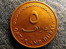 Katar és Dubai Rashid sejk (1958-1990) 5 Dirham 1966 (id59085)