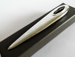 Nino Cerruti ezüstözött designer levélbontó kés 1990-es évek