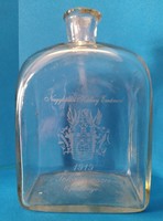 Pincetokba való huta üveg fehérszínű  Nagykállói Kállay Emánuel 1919 Tokaji Aszú 6 P