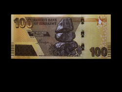 Unc - 100 dollars - zimbabwe - 2020 - special, rare new denomination!