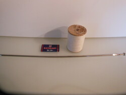 SPULNI + ALKUKÉPES - PENGE + HORGOLÓTŰ - 5,5 x 4 cm - EXTRAERŐS CÉRNA  - OSZTRÁK - HIBÁTLAN