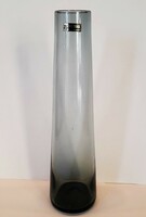 Wilhelm Wagenfeld WMF Kristall Tourmaline üveg váza, 1950-as évek.
