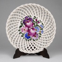1N490 old openwork áhel lily - ceramic bowl 16 cm