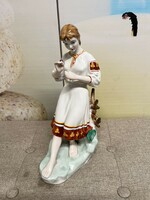 ZHK Polonne Szovjet Porcelán Lány Virággal A45