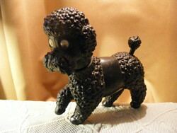 Retro plastic toy dog 24 cm