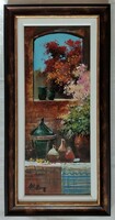 Adilov Alim "Öreg edények" c. festmény szép keretben ingyen postával