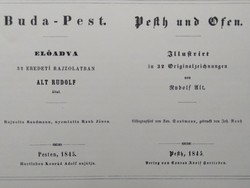 Reprint Buda-Pest. Rudolf Alt rajzaival. 1845.
