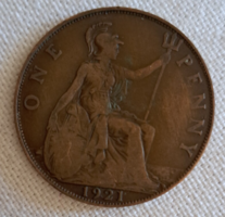 Anglia V. György (1910-1936) 1 Penny 1921 (158)