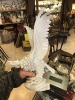 Herend turul bird porcelain statue, size 33 x 25 cm.