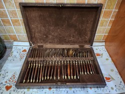 Copper cutlery set with rosewood handle