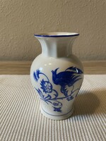 Zsolnay kék mintás porcelán váza