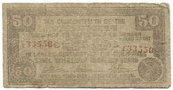50 centavos 1942 Katonai kiadás Fülöp-szigetek 2.