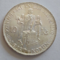 41T.1Ft-ról 5db 500‰Ezüst Szlovák Pribina 10 korona 1944 7gramm szép állapotban