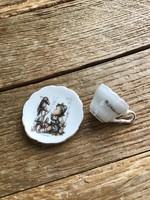 Hummel miniatűr kis tányér csészével