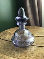 Régi kristály üveg parfüm tartó