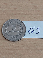 El salvador 5 centavos 1975 steel with copper-nickel coating 163.