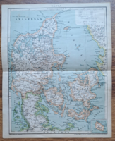6 darab 1900 Európai  térkép melléklet a Pallas lexikonból, egyben