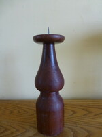 Retro wooden candlestick