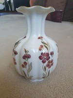 Zsolnay virágos váza 10×15cm