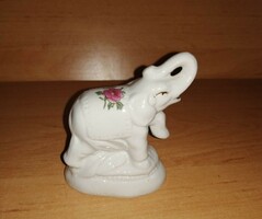 Porcelain elephant figure statue 9 cm high (po-2)
