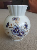 Zsolnay Búzavirágos váza 9,5×13cm