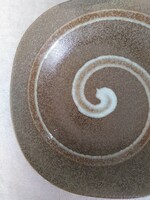 Japán porcelán tányérka, asztali kínáló - kőhatással
