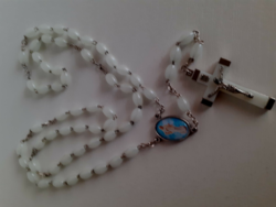 Rosary reader made of phosphorescent beads in good condition.