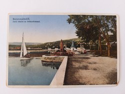 Régi képeslap 1930 Balatonalmádi part fotó levelezőlap