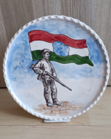 Marked ceramic plate 56' commemoration