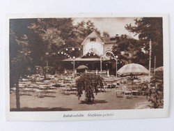 Régi képeslap 1937 Balatonlelle Stefánia penzió fotó levelezőlap