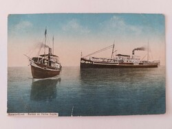 Régi képeslap 1916 Balatonfüred fotó levelezőlap BAROSS és HELKA hajó