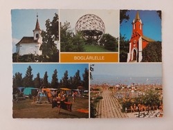 Old postcard balaton retro photo postcard with buttercup