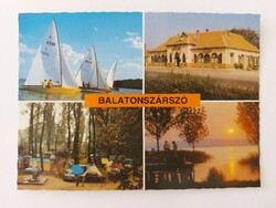 Régi képeslap Balatonszárszó retro fotó levelezőlap