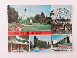 Régi képeslap Balatonboglár Hullám szálló retro fotó levelezőlap