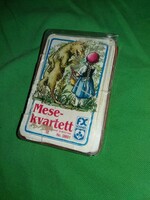 Old schmid playing card manufacturer classic story card quartet with box as shown in the pictures
