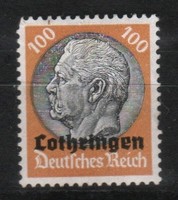 Német megszállás 0030 (Lotharingia) Mi 16 postatiszta     12,00 Euró