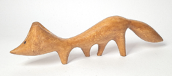 Vintage/retro/mid century - charming wooden fox