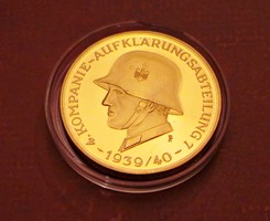 4th Armored Squad - gold-plated commemorative medal