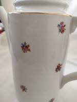 Zsolnay apró virágos teáskancsó kávéskancsó