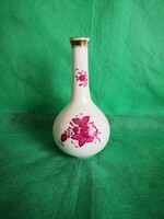 Herendi Apponyi porcelán váza, 15 cm