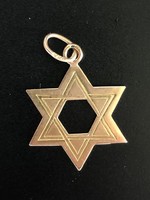 Dávid csillag medál judaika izraeli jelzett zsidó arany Holokauszt magyar túlélő