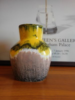 Iparművész kerámia váza - mid century - 15.5 cm - vélhetően Kerezsi Gyöngyi