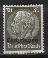 Német megszállás 0027 (Lotharingia) Mi 11 postatiszta     2,20 Euró