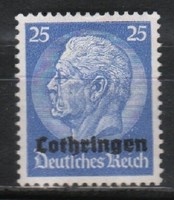 Német megszállás 0026 (Lotharingia) Mi 10 postatiszta     2,20 Euró