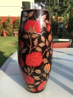 Multi-fired Zsolnay vase