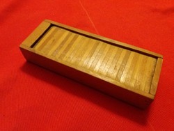 Antique wooden double-sided school pen holder as shown in the pictures