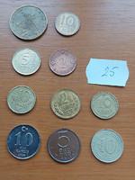 10 mixed coins 25