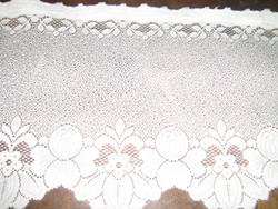 Beautiful vintage pale pink flower motif panorama / stained glass curtain