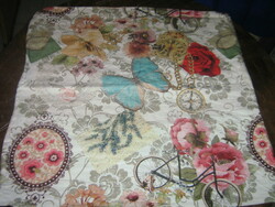 Beautiful vintage style pink butterfly bicycle cushion