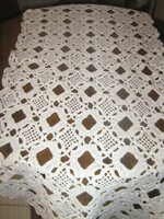 Beautiful antique hand crocheted tablecloth runner with a special pattern